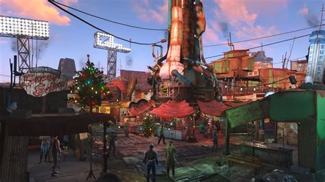 fallout 4 diamond city christmas.